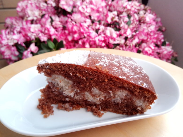 Ricetta torta al cioccolato e cocco fetta