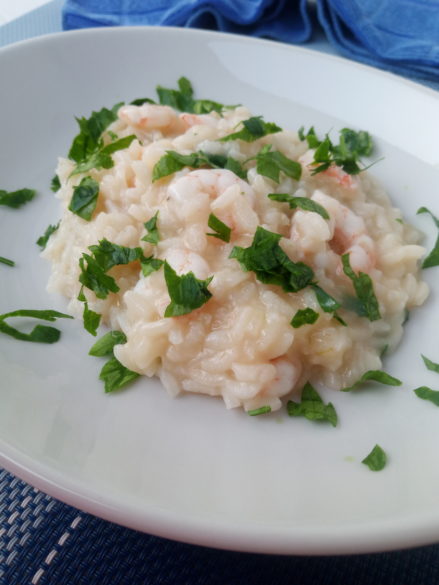 Risotto con gamberi