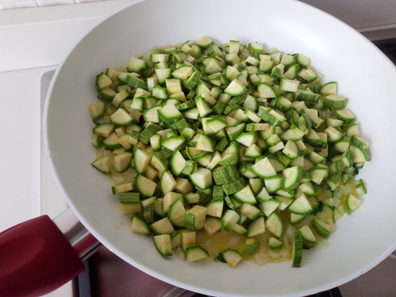 versare zucchine