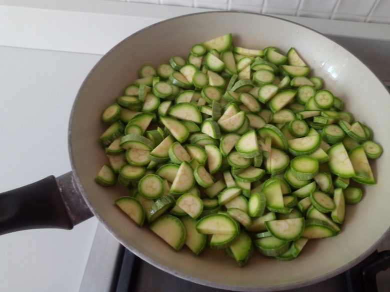 versare le zucchine