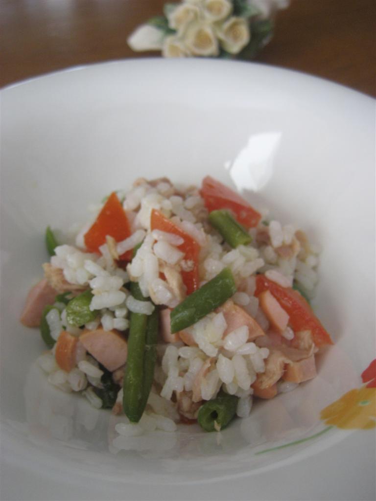 Presentazione insalata di riso