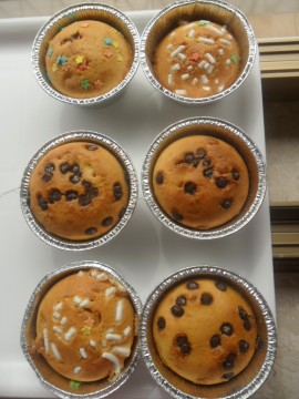 Ecco pronti i nostri muffin ... una volta freddi, estrarli dalle formine e servirli!!
