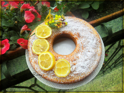 Ecco la nostra ciambella al limone pronta!