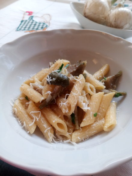 pasta con carciofi