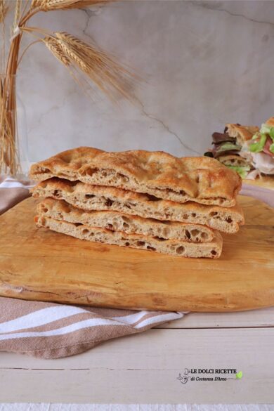Schiacciata integrale toscana