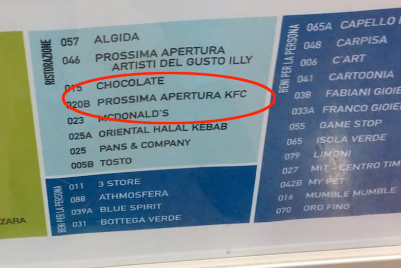 KFC in Italia apre a Roma